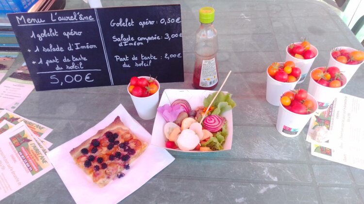 Menu pour les marchés gourmands